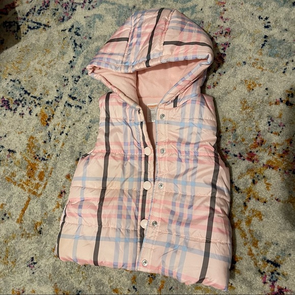 Gymboree Pink and Blue Plaid Vest (size 4/5 girls) - Picture 2 of 7